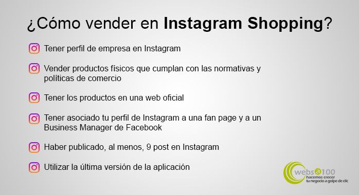 como vender instagram shopping infografia